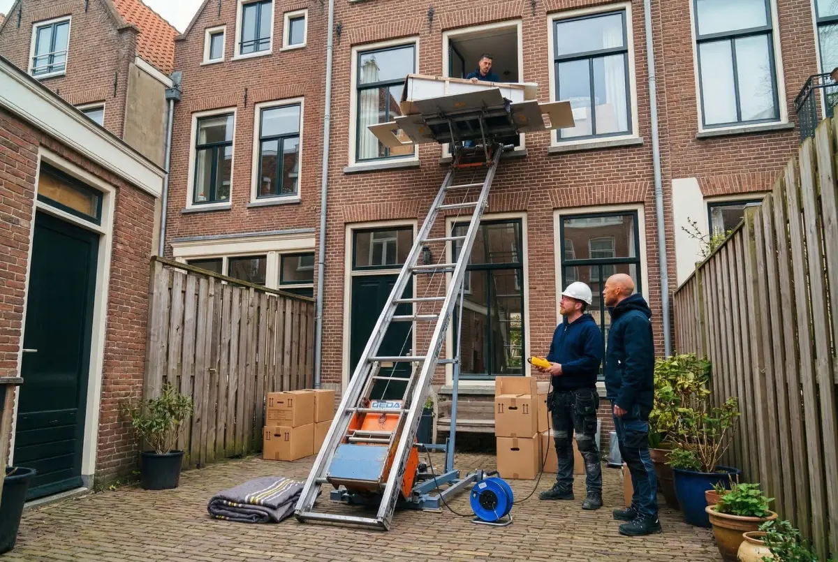 Gedalift bij een verhuizing in Ridderkerk