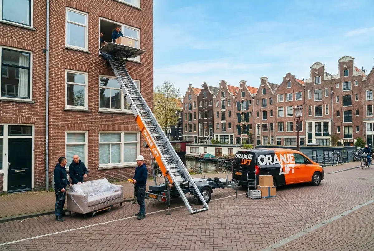 Verhuislift bij woning Ridderkerk