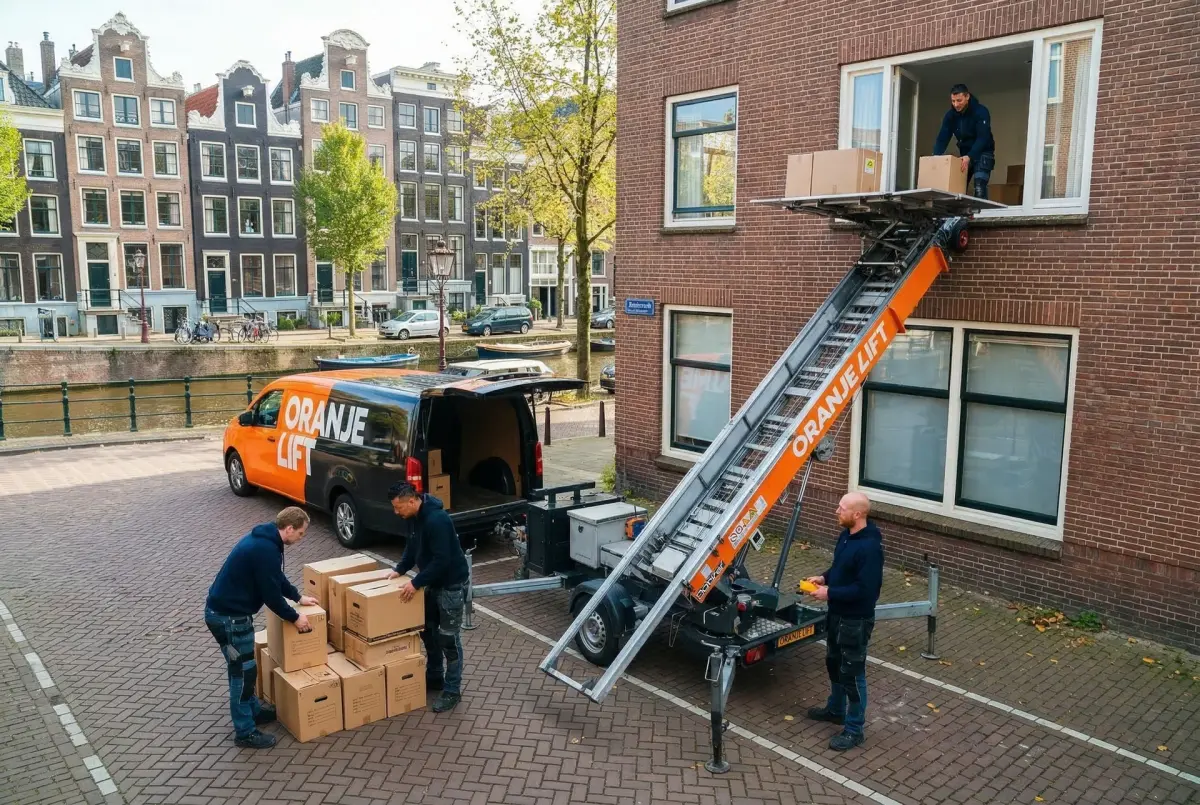 Verhuislift bij appartement Ridderkerk